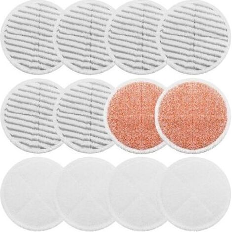 Tampons de nettoyage doux et résistants pour balais Bissell Spin Wave 2039A 2124, pour le nettoyage des parquets (lot de 12) (1/4)