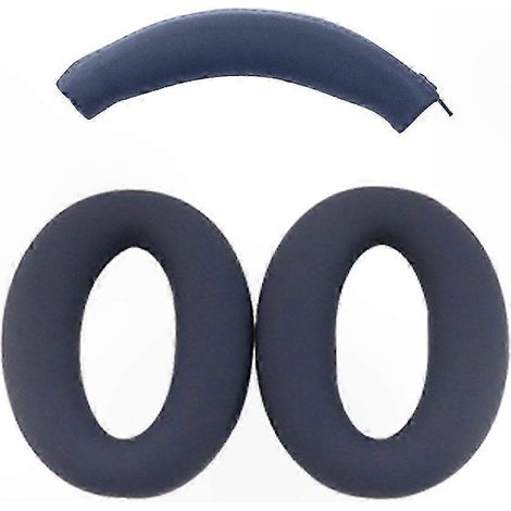 Housse de protection en silicone avec arceau et coussinets pour casque audio circum-aural - Noir (1/5)