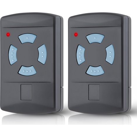 2 Pièces Télécommande, Compatible Hörmann 868.3MHz, Boutons Bleus, Pour Portail Garage (1/5)