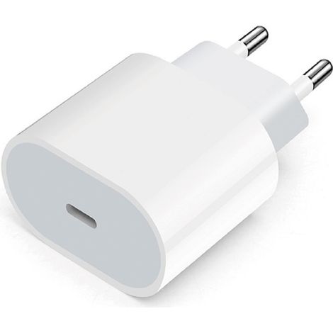 Chargeur mural USB-C 35W PD pour iPhone 8 à 17, prise EU, adaptateur rapide blanc (1/4)
