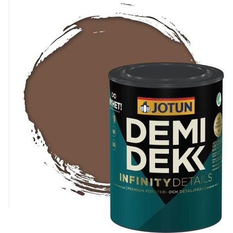 Peinture Bois - DEMIDEKK INFINITY DETAILS - Lasure Opaque Satinée - RAL 8025 - 0,75L (1/2)