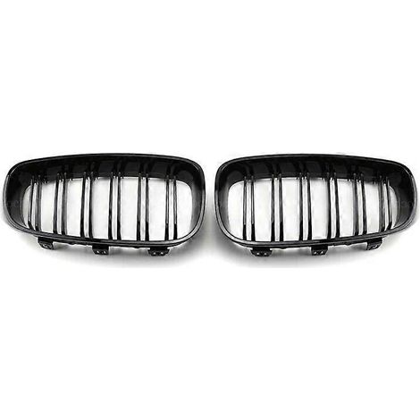 Frontstoßstangengrill „Nierengrill“ für BMW F34 3er GT Gran Turismo, Doppellamellen-Ersatzgrill – komplett schwarz