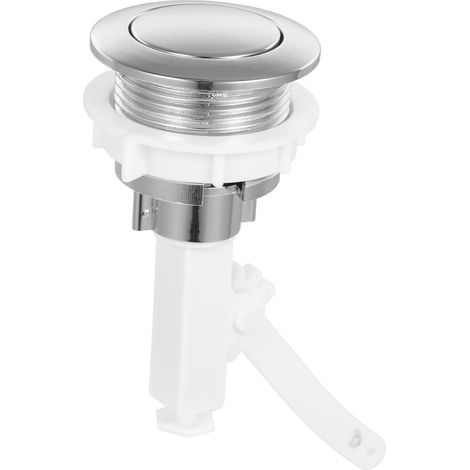 Bouton du réservoir WC Bouton-poussoir, ABS, Blanc (1/5)