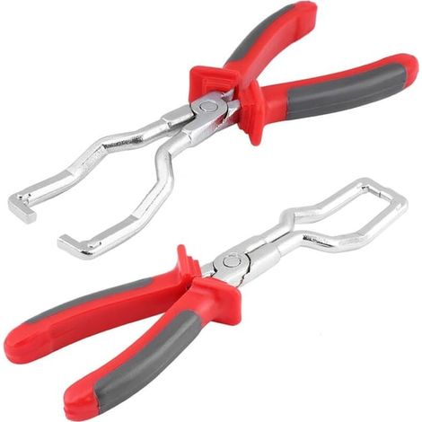 Pince à collier de tuyau, outil de serrage pour conduite de carburant, dépose rapide, extracteur de durite, pince de déconnexion, équipement garage, 1 pièce, usage automobile. (1/4)