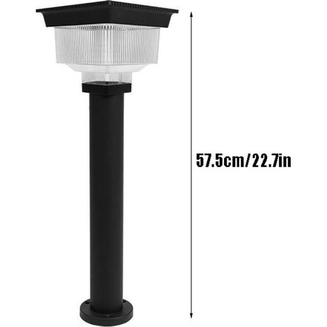 Lampada solare a colonna a LED quadrata, minimalista, impermeabile e antiruggine, per esterni, ideale per giardino e paesaggio - ALTRO (1/3)