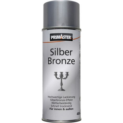 Primaster Lackspray 400ml Silberbronze Speziallack Wetterbeständig Sprühlack
