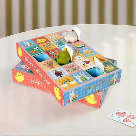 Adventskalender für Kinder mit 24 Fächern, Osterüberraschungsbox (leere Box) (1/4)