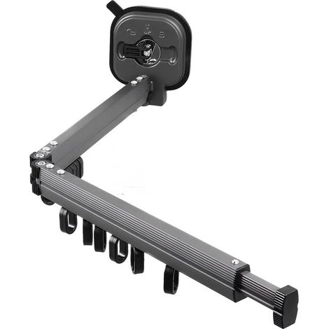 Étendoir à linge rétractable, pliable, réglable et peu encombrant, avec ventouse et fixation murale, idéal pour les balcons, les buanderies ou les salles de bains.
