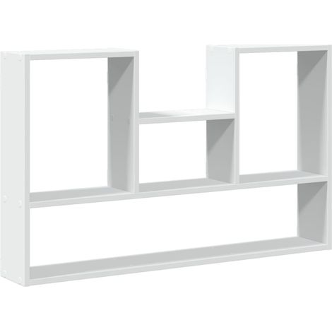 Maison Exclusive - Wandregal Weiß 99 x 15 x 60 cm Holzwerkstoff (1/5)