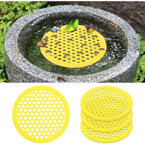 Lot de 4 Distributeur d'eau pour Abeilles Station d'alimentation pour Abeilles Station d'arrosage pour Abeilles Tasses à Abeilles Plateau Flottant en nid d'abeille Abreuvoir pollinisateur (1/5)