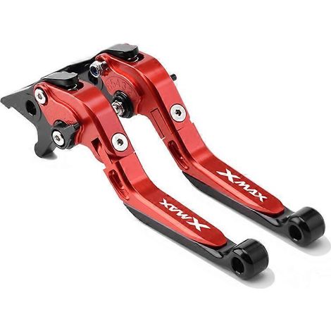 Convient aux Yamaha XMAX300/250/125 de 18 à 24 ans : freins, klaxons, leviers de guidon et guidons de frein à main modifiés (modèles 23 à 24, rouge). (1/5)