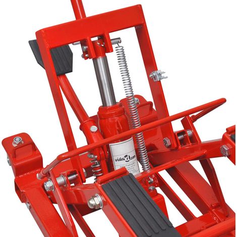 Cric hydraulique de moto / VTT 680 kg Rouge CFW411484 (1/5)