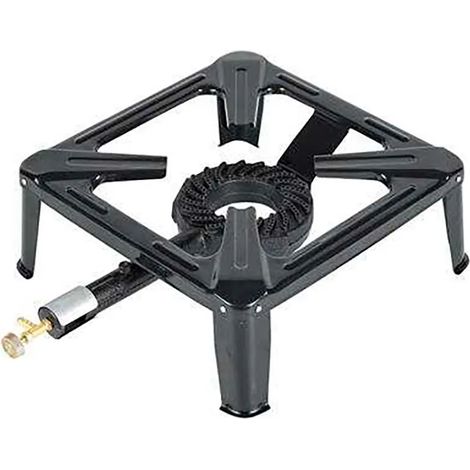 Muvip Piano Cottura a Gas Alta Potenza 7KW Nero