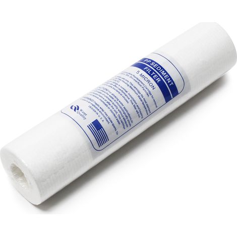Naturewater PP-10C Cartouche filtrante – 10 / 254 mm – Ø 60 mm – Finesse 5 µ – en Polypropylène – Filtre Filtration Purification Eau potable et de robinet" (1/5)