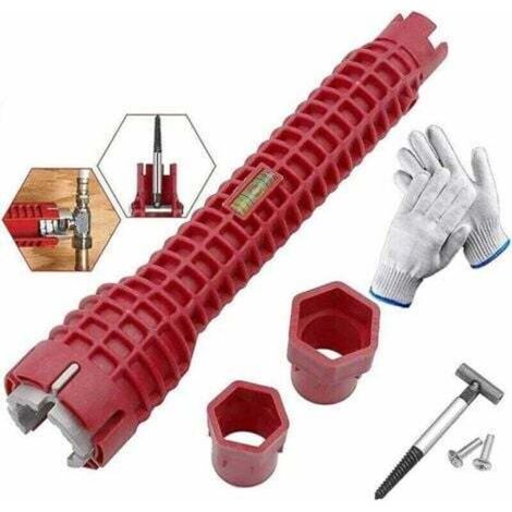 8 en 1 clé Kit clé plomberie tuyau d'eau outil robinet évier installateur --