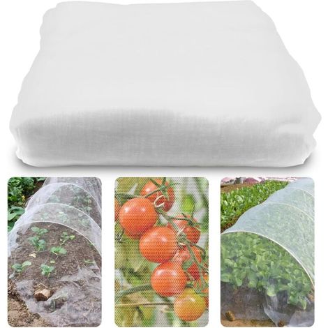 3x10M Feinmaschiges Garten-Moskitonetz für Gemüse, Blumen, Obst, Pflanzen (3 x 10 m) (1/4)