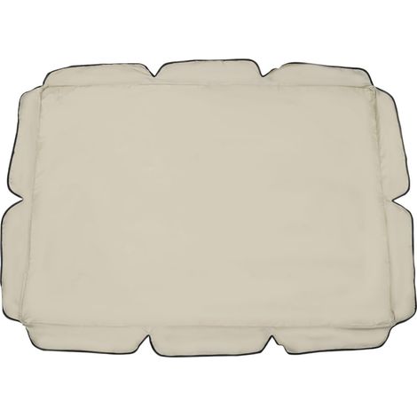 Housse de Protection Beige Pare-Soleil en Polyester Taffetas Portable pour Balançoire de Jardin 3 Places pour Usage Extérieur à Domicile (1/5)