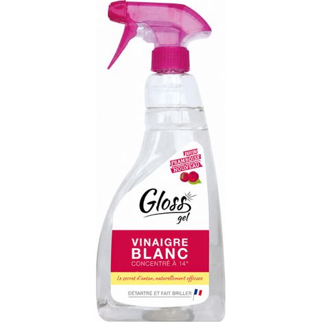 Gloss Gel Weißer EssigHimbeere750ml (1/2)