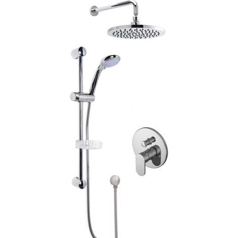 Nuie Binsey Manual Concealed Complete Mixer Shower with Diverter - Chrome (1/2)