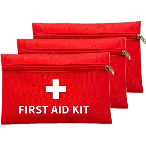 Mini Trousse de Secours Vide, ,3 PCS Petite Trousse à Pharmacie Mini Boîte Médical Mini Kits de Survie Petite Sac de Rangement de Médicaments pour Travail Voyage Camping (1/5)