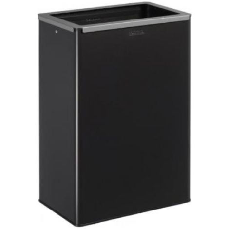 Poubelle de tri sélectif Calitri - non recyclable - 60l - gris manganèse / gris clair - RAL 9022 (1/3)