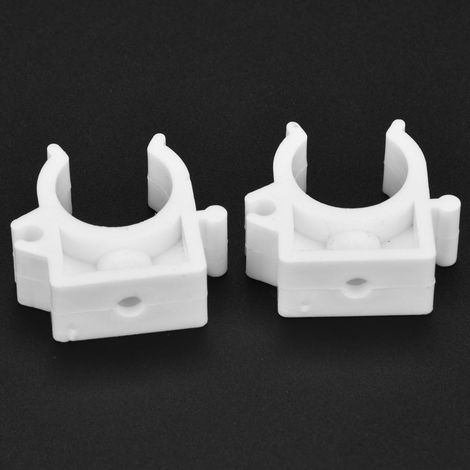 20 fixations étrier en U 16/20/25/32mm avec vis, colliers de serrage pour tuyaux, lot de 20 (20mm) (1/5)