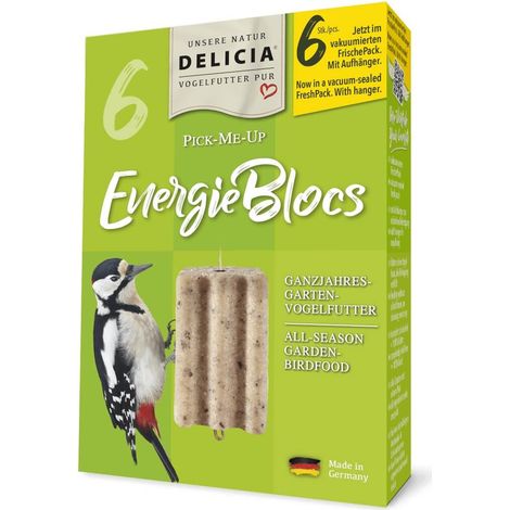 DELICIA® PICK-ME-UP EnergieBlocs Nourriture pour oiseaux Oiseaux de jardin Pic épeiche Pinson des arbres