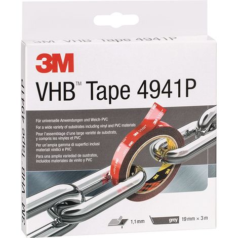 Cinta Adhesiva Estructural 3M™ VHB™ 4941P de Doble Cara 19mm x 3m19mm x 3m (1/2)
