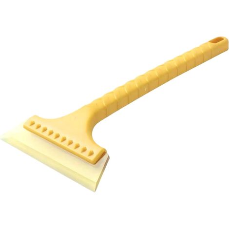 Pelle à glace, pelle à neige, grattoir à pare-brise Déneigeuse automatique avec poignée ergonomique pour voitures, camions, SUV, véhicules et vitres (1 paquet - Jaune) (1/5)