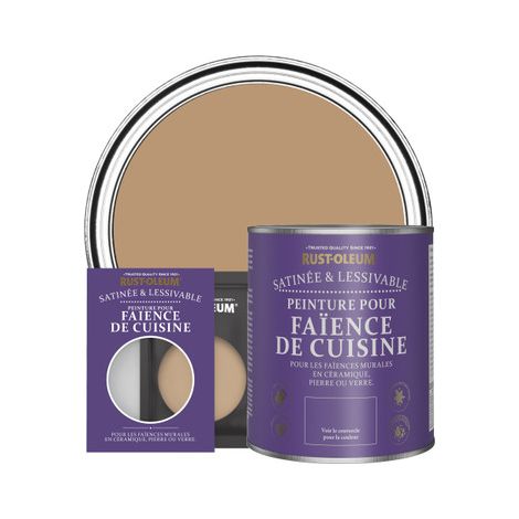 Peinture pour Faïence de Cuisine, Finition Satinée - Argile (1/2)