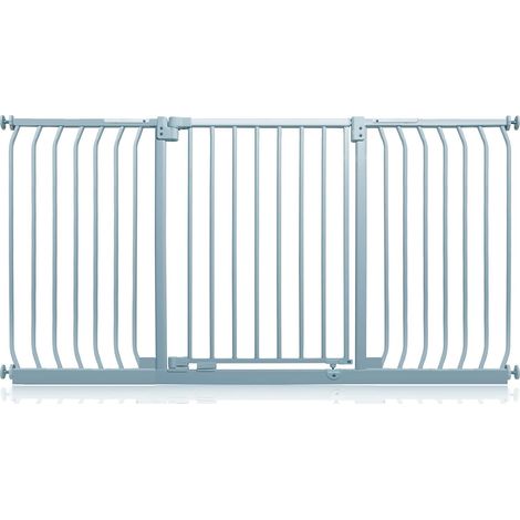 Safetots Elite Pressure Safety Gate, 161cm - 170cm, Matt Grey, Pressure Fit Stair Gate