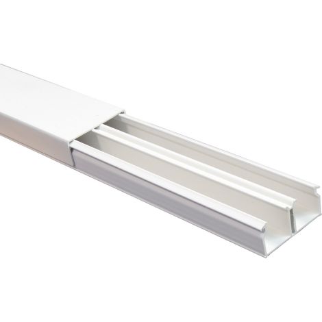 1PZ MINICANALINA CON COPERCHIO FRONTALE 40X17 2 SC.H.200 (1/2)