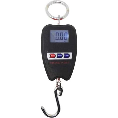 Digital vertical load scale with spring hook, max weight 200 kg (1/3)