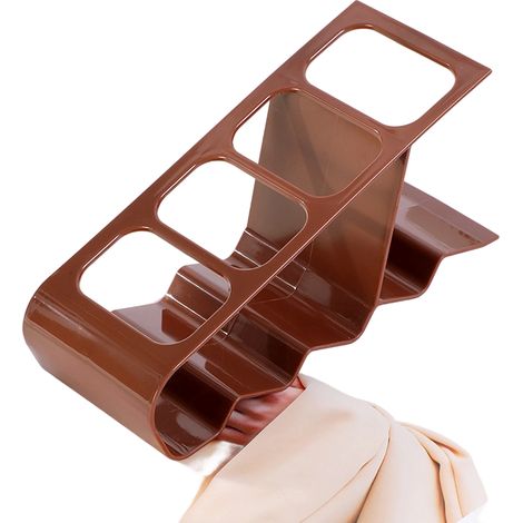 Supporto da tavolo in plastica per telecomandi di condizionatore e TV, 2 pezzi, marrone. (1/3)