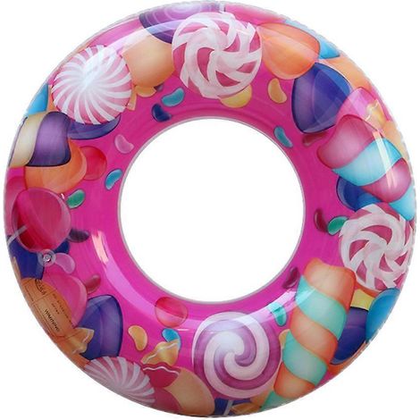 Bouée gonflable, structure épaisse, pour la natation en piscine, les fêtes aquatiques, accessoire flottant destiné aux activités nautiques récréatives.-AquaForge (1/5)