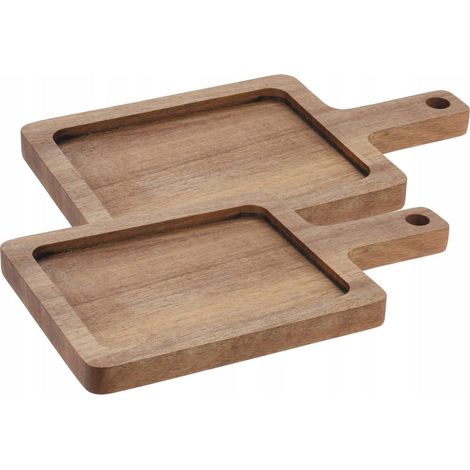 Excellent Houseware Set de 3 tablas de cortar de madera marrón (1/3)