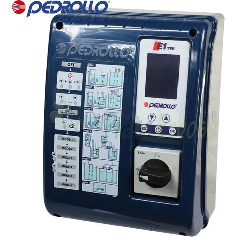 Pedrollo E 1-MONO - Cuadro electrónico para grupo de presión monofásico 18A
