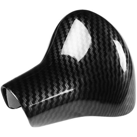 Pommeaux de leviers de vitesse Bouton de changement de couvercle, garniture de couvercle de bouton de changement de style intérieur en fibre de carbone pour / 2012-2016 (1/5)
