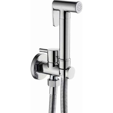Bidet spray set for the toilet, wall-mounted brass bidet spray set, high-pressure hand shower set for personal hygiene (chrome) (1/5)