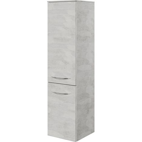 Badezimmer Midischrank in Oxid Hellgrau VILLATORO-66, B/H/T ca. 30/121/33 cm (1/3)