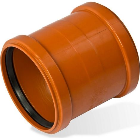 KG Doppelmuffe DN 200 Kunststoff Abwasserrohr Abflussrohr Kanalrohr (1/3)