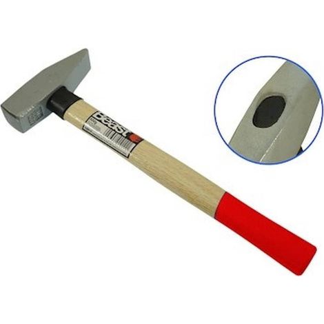 Marteau Tête D - F 800g - 800g - Acier - Robuste et durable - Idéal pour Travaux de Bricolage - Beast