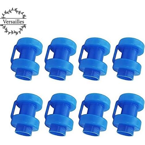 Embouts de Trampoline 8 Pièces Embouts de Tige de Filet, Pièces de Rechange de Trampoline de Diamètre 25 mm Pour Tiges De Filet de Trampoline (bleu) -Versailles (1/5)