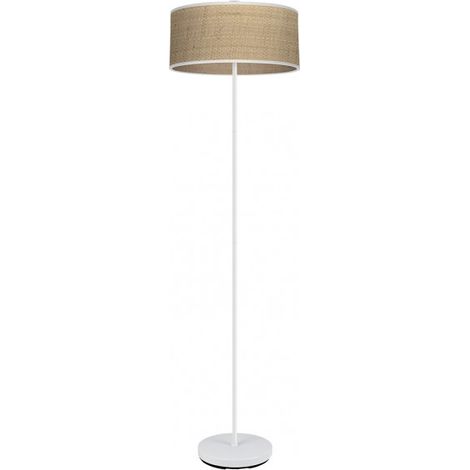 Pie Salon Jerte 1xe27 Blanco/natural 165x40x40 Cm marca FABRILAMP