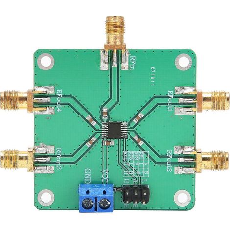 Schaltmodul, einpolig, 4-fach, für industrielle HF-Stromversorgungen, DC 5 V, 10–3500 MHz
