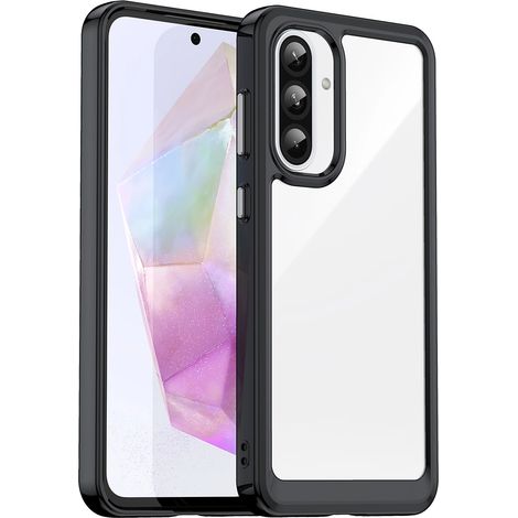 Custodia a tema spaziale per Samsung Galaxy A26 con cornice flessibile - Nera (1/5)