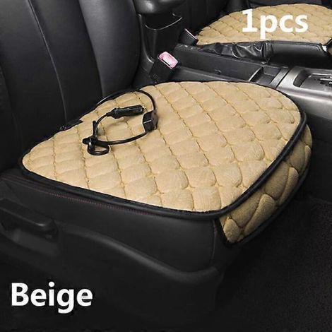 Coussin chauffant de siège auto 12V avec support dorsal et protection pour siège auto (1/2)