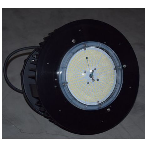 Luminaire suspendu LED 200W HIGHBAY noir Ø 320mm 4000K 26700lm 230V dimmable DALI 90° IK10 IP65 AIRIS LHBL200WN100HP3DA