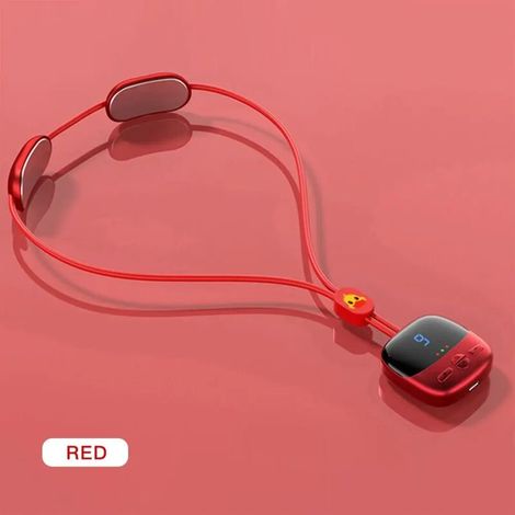 Mini portable EMS cervical massager for pain relief and relaxing back and neck massage. Intelligent and deep support for the back and neck. - AquaForge