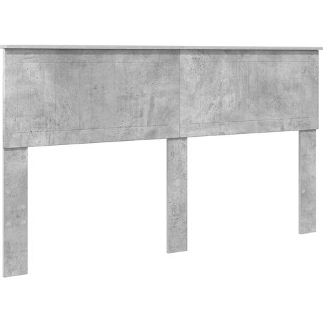 Cabecero Gris Concreto Madera contrachapada vidaXL